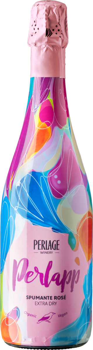 Perlapp rosé: Spumante Rosé Extra Dry biologico e vegano
